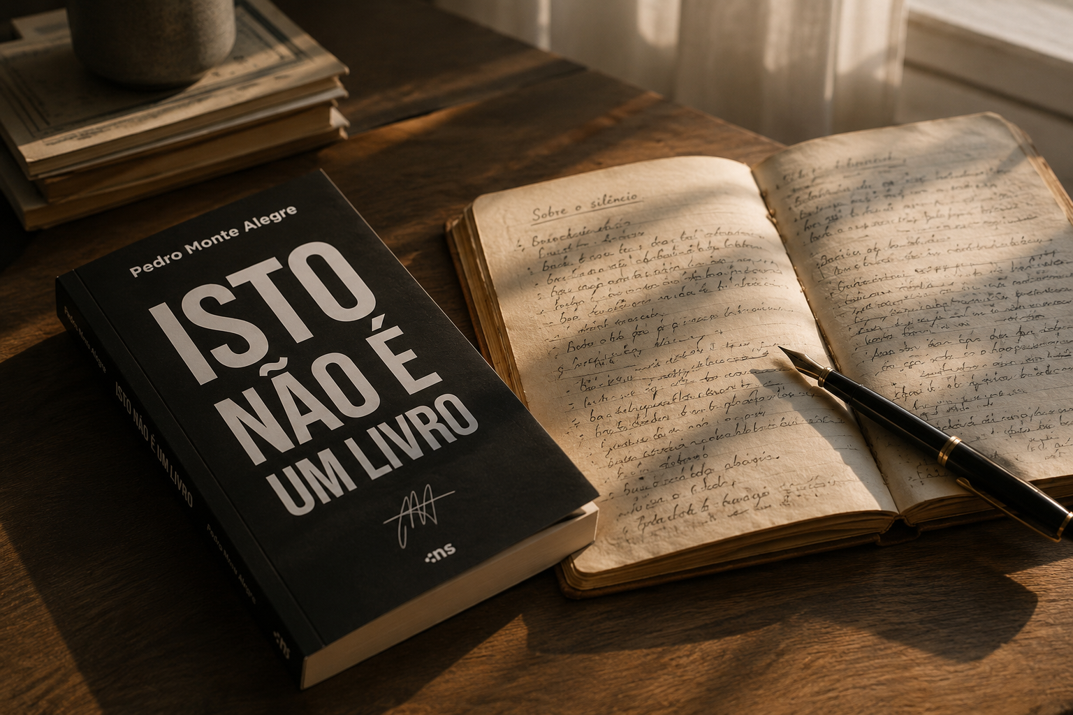 Livro e manuscrito original do autor